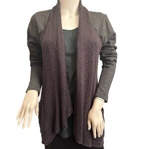 Lucky Brand Women's Gray Cardigan Casual Sweater Jacket Size Small